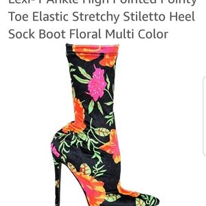 Lexi-1 Ankle High Pointed Pointy Toe Stiletto